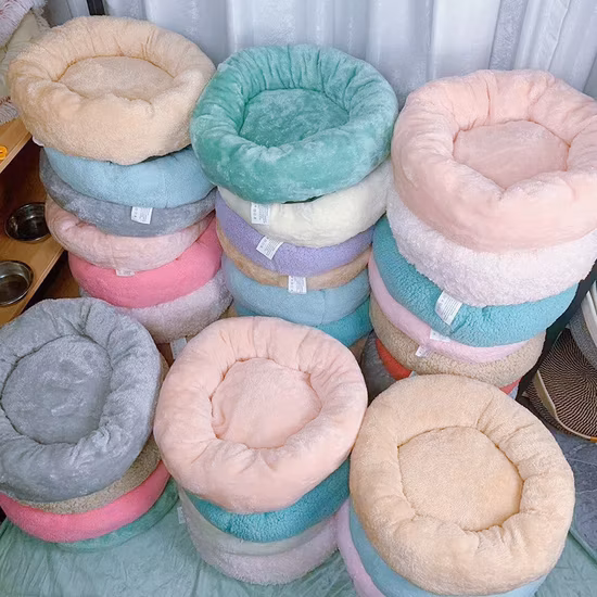 Camas macias vestíveis Sherpa redondas de baixo preço para o lar